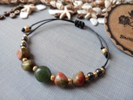 AWERTURYN UNAKIT bransoletka z unakitem awerturynem BlackberriesArts nr 3