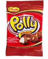 cloetta POLLY MILKCHOCO czekoladowe pianki ARAK/TOFFI SZWEDZKIE 200g