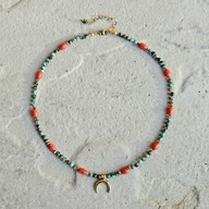 Naszyjnik N°14 | Turkus, koral