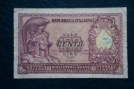 Banknot Włochy 100 lir 1951 rok !!!