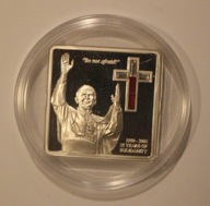 JAN PAWEŁ II - 25 LAT SOLIDARNOŚCI - SWAROVSKI - 5 $ DOLARÓW 2005 COOK, CER