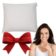 MIĘKKA KREMOWA PODUSZKA 70x80 PUCH i PIERZE IDEALNE NA PREZENT