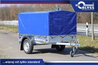 PRZYCZEPA Z PLANDEKĄ 204x110x100 750KG MOCNA BLYSS