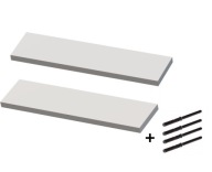 PÓŁKA ŚCIENNA WISZĄCA KOMPLET 2 SZT 60CM x 15CM KASZMIR KOD: 5981