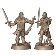 Male Vampire Hunter Pinup Łowcca Wamprirów RPG Druk 3D NSFW