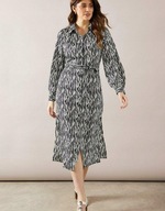 Okazja !_NOWA modna i FUNKCJONALNA sukienka WALLIS_długi rękaw_pasek_r.44