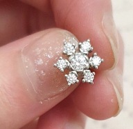 KOLCZYKI BOHO oplotki DIAMENTY ŚNIEŻYNKI PŁATEK ŚNIEGU ŚWIĄTECZNE ŚWIĘTA