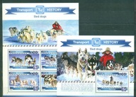 PIES -w zaprzęgu. MALDIVES. MNH. Bl+ark. 2015r