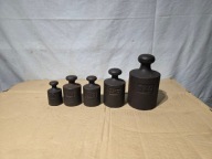 Stare odważniki handlowe - zestaw 0.5-5kg