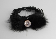 EKSKLUZYWNA GUMKA DO WŁOSÓW KRYSZTAŁY FUTERKO