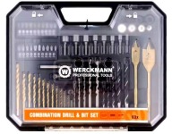 Zestaw narzędzi 63 elementy w walizce – wiertła, bity, klucze