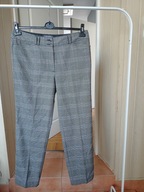 spodnie materiałowe 42 adagio szare proste w kant