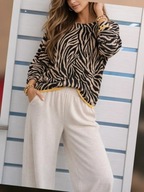 Sweterek zwierzęcy print roz. 46