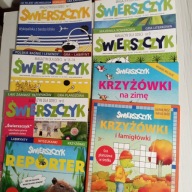 Świerszczyk 7 / 2021 12 i 9,13-14 6/2019/2018,GRY zestaw Reporter +gratis
