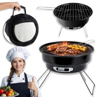 GRILL WĘGLOWY TURYSTYCZNY SKLADANY PRZENOŚNY MINI MAŁY SURVIVALOWY + TORBA