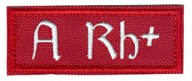 A Rh + GRUPA KRWI ____ ŁATKA, NASZYWKA 3x9cm