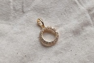 wisiorek cyrkonie w pozłacanym srebrze 925