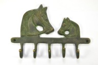 KONIE PIĘKNY STARY WIESZAK MOSIĘŻNY NA UBRANIA ZOBACZ!