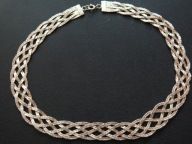 Gruby srebrny łańcuszek,naszyjnik damski kolia dł 43 cm w.42,47 g najtaniej
