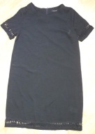 Czarna prosta wyszczuplająca sukienka New Look xl