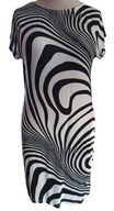 Sukienka letnia bawełniana wzór zebra r. 38