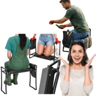 KLĘCZNIK TABORET OGRODOWY SKŁADANY 3w1 KRZESŁO DO OGRODU WYSOKA JAKOŚĆ