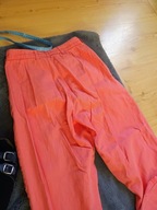 Spodnie koralowe z wysokim stanem vintage bawełna S