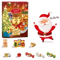 LINDT KALENDARZ ADWENTOWY TEDDY PRALINKI CZEKOLADKI BOŻE NARODZENIE PREZENT
