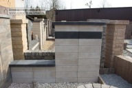 Ogrodzenie betonowe, pustak gładki,bloczek Combet PG108x22x20 Biało-kremowy