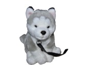 pluszak maskotka piesek szczeniak husky Haski Uni Toys na smyczy