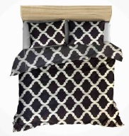 pościel mikrofibra 220x240 + 2x70x80 guzik Pr 02 maroko