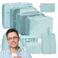 ZESTAW ORGANIZERY PODRÓŻNE CIRON TRAVEL DO WALIZKI PLECAKA 11 EL NIEBIESKI