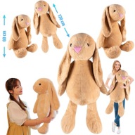 MIŚ MASKOTKA PODUSZKA DUŻY PLUSZOWY ZAJĄC 120CM PRZYTULANKA XXL PREZENT