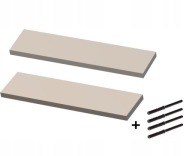 PÓŁKA ŚCIENNA WISZĄCA KOMPLET 2 SZT 50CM x 15CM Kaszmir KOD: 5981