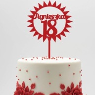 topper na tort dekoracja RÓŻNE KOLORY PERSONALIZACJA!!!