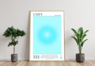 PLAKAT, LICZBY ANIELSKIE, AURA POSTER, 222, PLAKATY NA ŚCIANĘ, B2 50x70