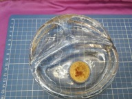 popielniczka z korkiem cygaro grube szkło kryształ? GEORGSHUTTE hand made