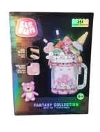 Klocki Elefun Fantasy Collection Słodki Kubek Różowy 251 el.Micro Klocki 6+