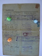 Strzemieszyce - karta zaopatrzenia w węgiel 1943/44 -Troppau