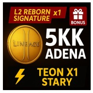 Lineage 2 L2 Reborn Signature Adena 5KK Teon x1 [C5] Stary | Szybko + Bonus