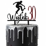 topper na tort dekoracja urodziny personalizacja DESKOROLKA!!!