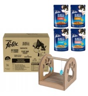 FELIX Fantastic Karma dla kotów w galaretce 120x85g + Drapak Fun Park