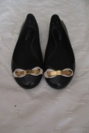 BALERINKI LAKIEROWANE ZDOBIONE ROZM 38