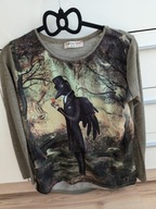 bluzka FOREST PINK_______ baśniowa 38