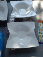 Villeroy boch talerze do zup kwadratowe 13 sztuk