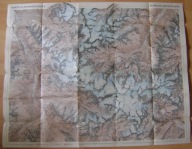 MAPA -ALPY -STUBAIER ALPEN -HOCHSTUBAI -wyd.1937 rok