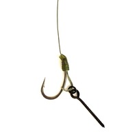 przypon karpiowy slip D-RIG+ wkręt 19mm,hak Fox shank X 2,plecionka 35lb