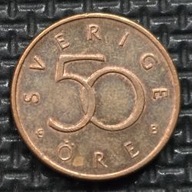 *SZWECJA [0464]*50 Ore 2000 (SVERIGE) Karol XVI Gustaw, Korona szwedzka