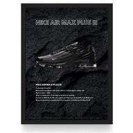 Plakat Nike Air Max 3 Plus Black /Obsidian Ground/ (Czarna/Biała Ramka)