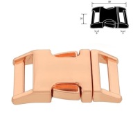 Klamra zatrzaskowa metalowa – Różowe złoto 25mm Rosegold